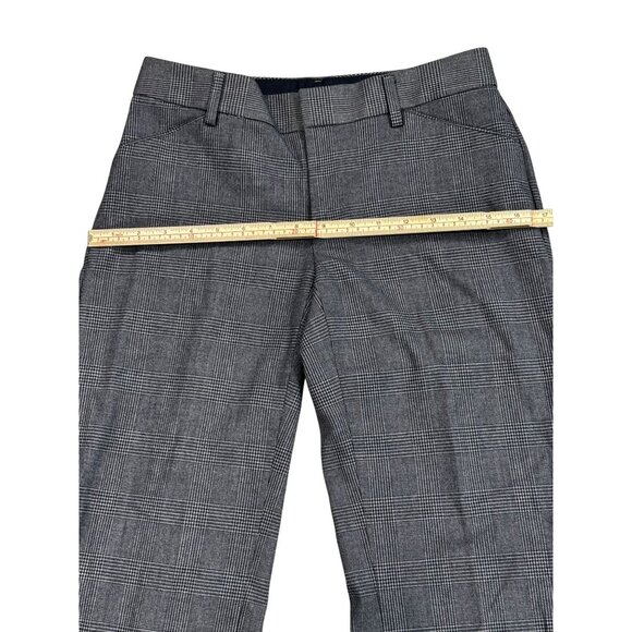 Gap Perfect Trouser Glen Plaid Stretch Wide-Leg Pants 00R - Picture 9 of 11